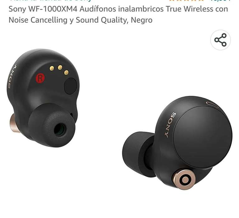 Amazon: Audífonos Sony Wf-1000xm4 | sin trikiñuelas bancarias