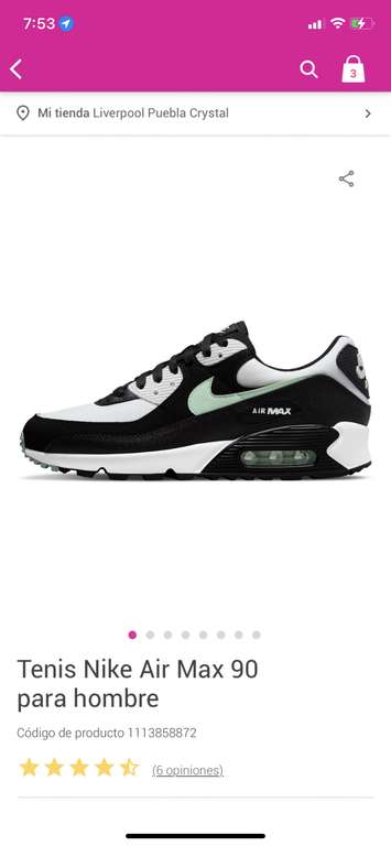 Tenis Nike AIRMAX 90 LIVERPOOL $2079 - promodescuentos.com