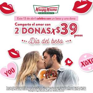 Krispy Kreme - 2 Donas por $39