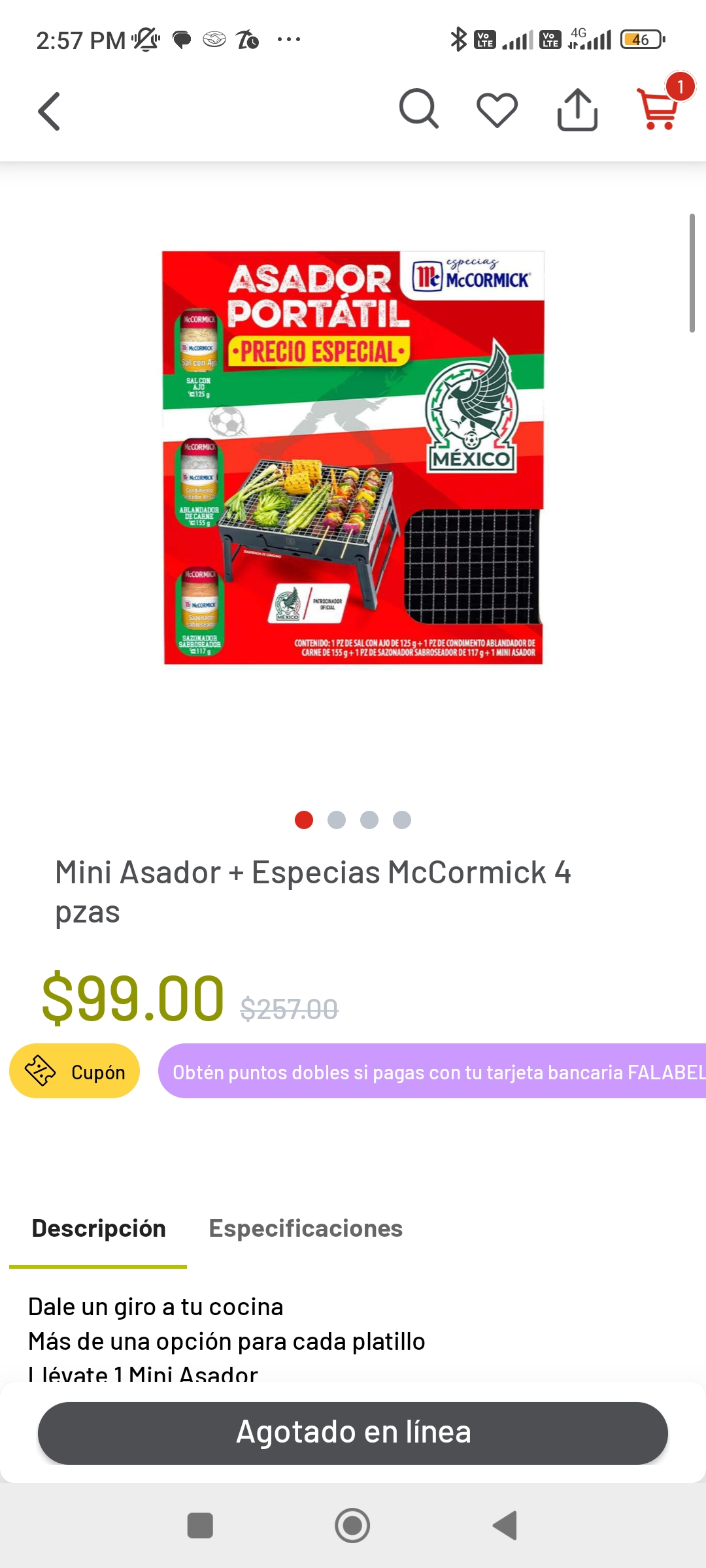Asador + sazonadores McCormick