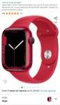 Amazon: Apple Watch Series 7 (GPS) Rojo Red de 45 mm (pagando con tarjetas seleccionadas)