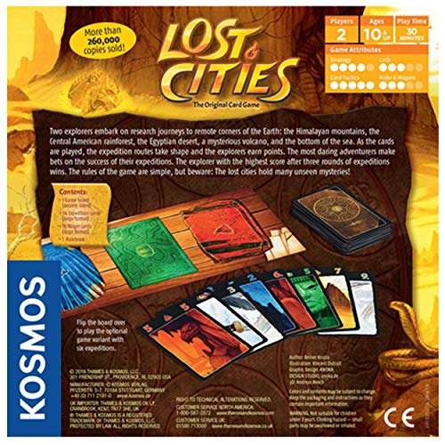 Amazon: Lost Cities (juego de mesa para dos jugadores)