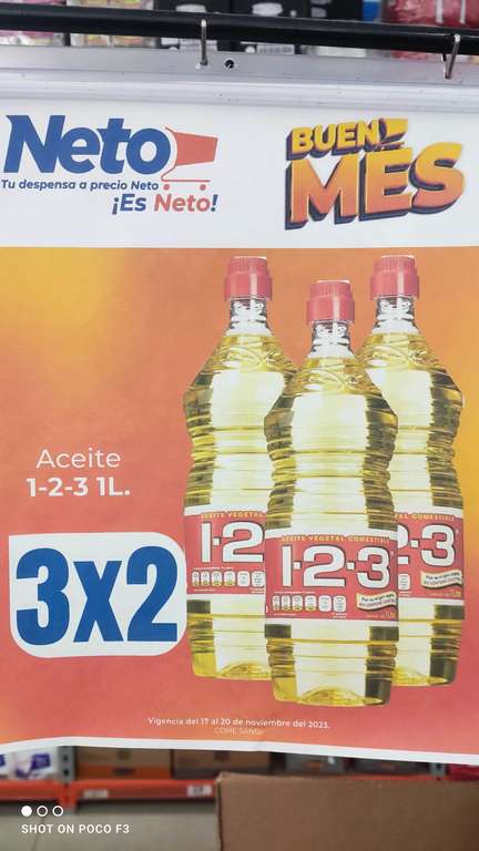 Tiendas Neto - Aceite 1-2-3 (3x2 )Tancanhuitz S.L.P