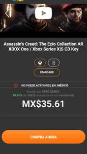 Kinguin | Assassin's Creed: The Ezio Collection AR XBOX One / Xbox Series X|S CD Key
