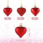 Amazon Colgante de Corazón 36 piezas. Para la próxima Navidad o San Valentin