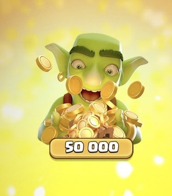 50,000 de oro gratis en clash Royale