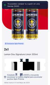Oxxo App: Bebida Lemon dou 2x1