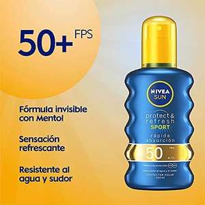 Amazon: Nivea Sun Protector Solar Spray Fps 50+ Protect & Refresh Sport, 200ml