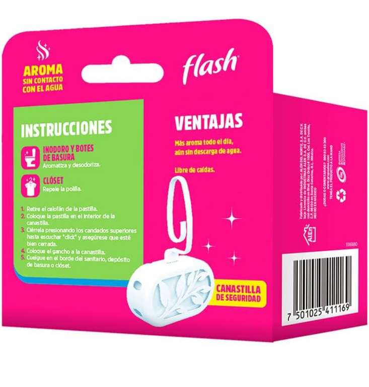 Amazon: Flash Floral Pastilla Sanitaria En Canastilla 65gr