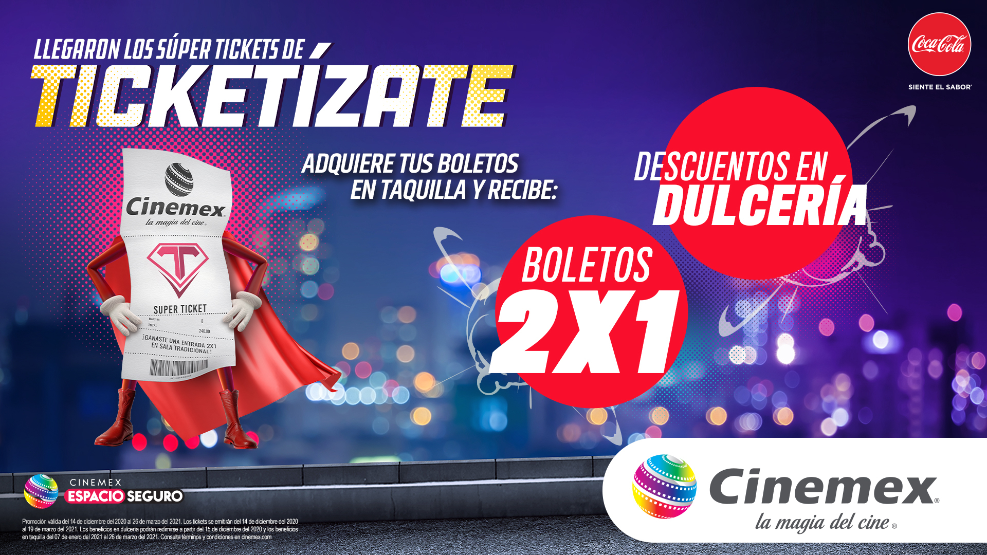 Cupón Cinemex ⇒ Obtén descuento junio 2021 | 2 Ofertas