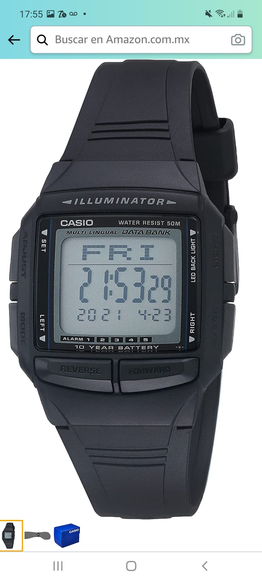 Amazon: Reloj Casio digital 3X1 PRECIO REGULAR