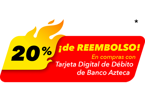 Reembolso 20% Tarjeta Digital Debito BANCO AZTECA