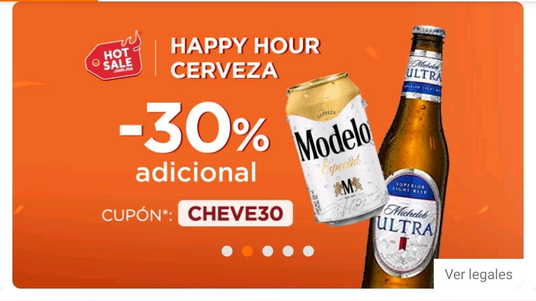 Linio: 30% de descuento en cervezas del gpo Modelo