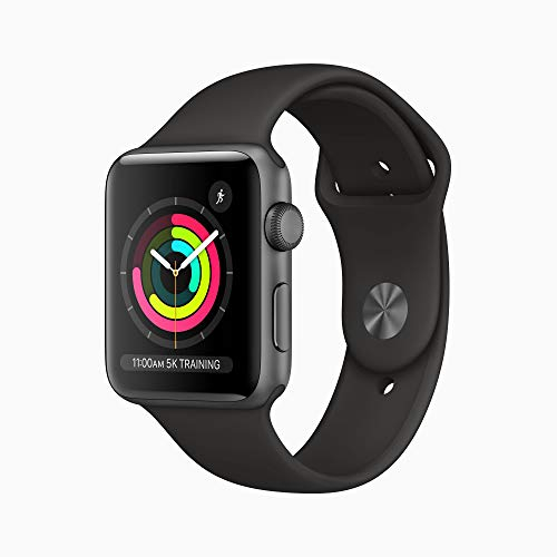 Amazon: Apple Watch Series 3 GPS Caja de Aluminio Gris Espacial 38 mm Correa Deportiva Negra, de contado tarjetas participantes