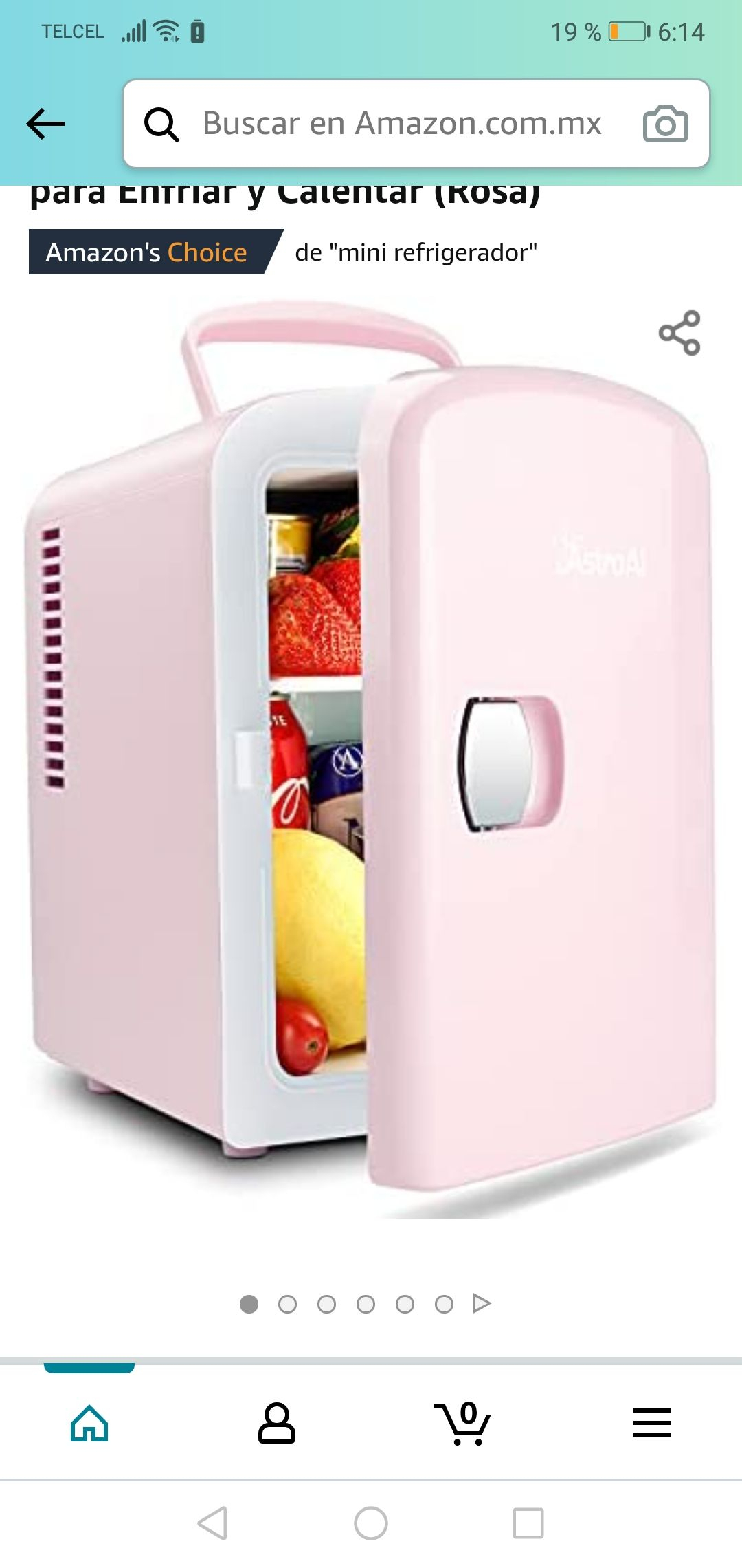 Amazon: AsteroAI mini refrigerador portatil (oferta relampago)