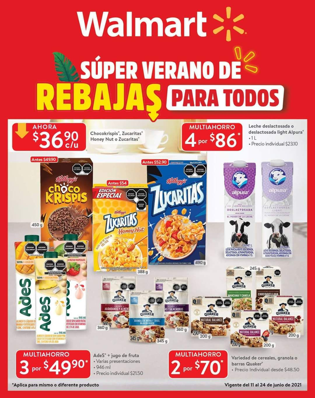 Walmart: Folleto de Ofertas Quincenal del Viernes 11 al Jueves 24 de Junio