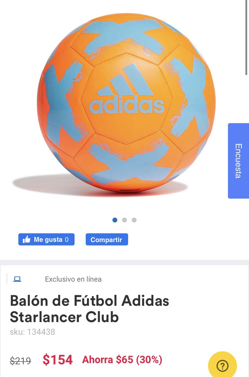 Coppel: Balón Adidas Tamaño Normal 5