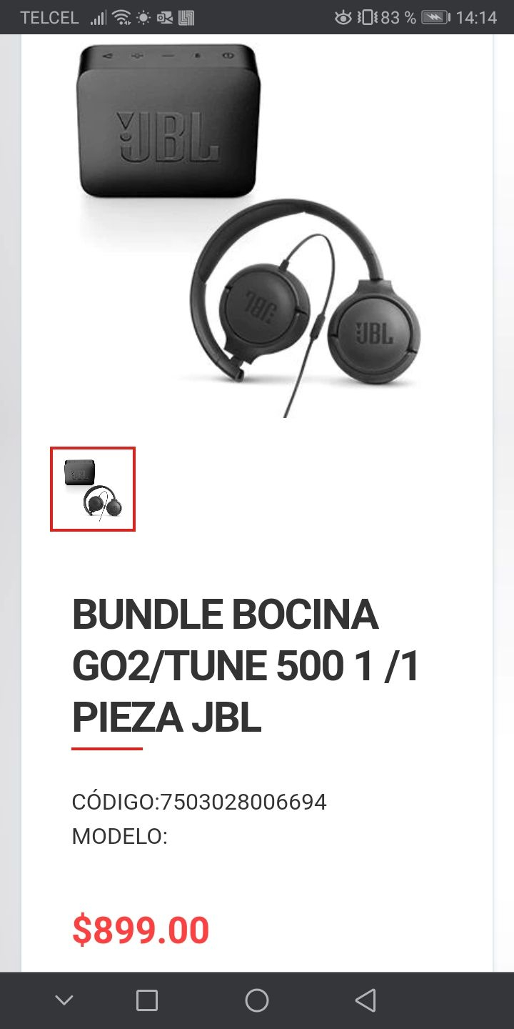 City Club: Bundle JBL bocina Go2 y audífonos tune 500