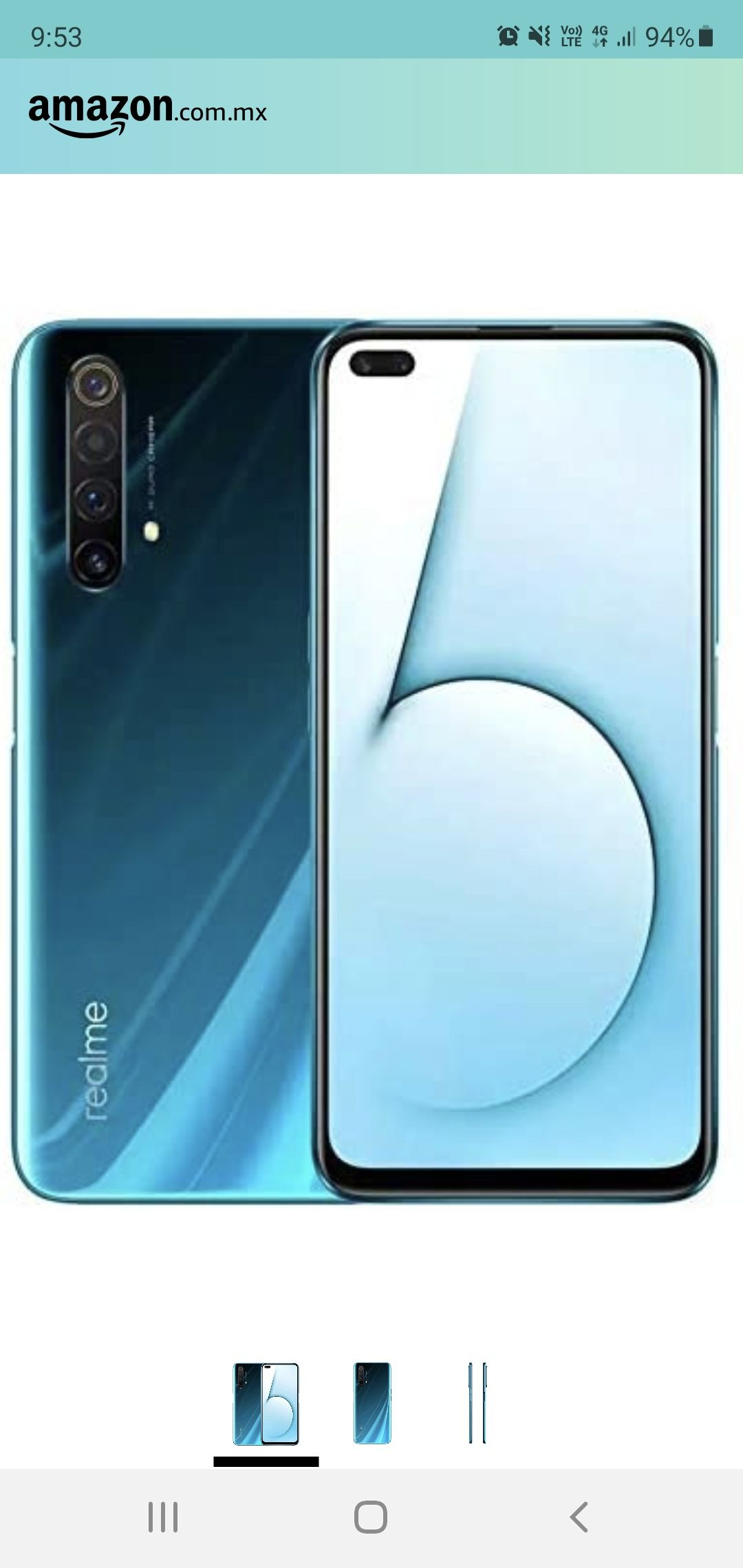 Amazon: Realme X50 5G 8GB/128GB Version Internacional