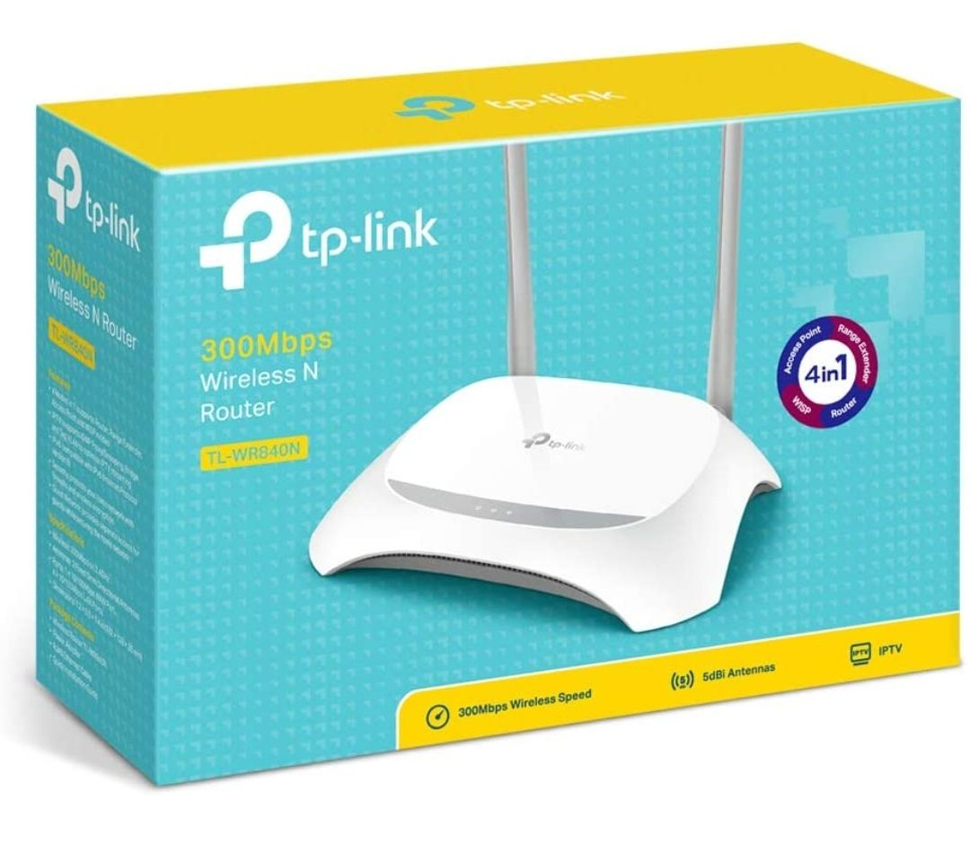 Amazon: TP-Link TL-WR840N Router WiFi, 2.4 GHz N 300Mbps, Multimodo, Router / Repetidor / WISP / Punto de Acceso, 2 antenas externas