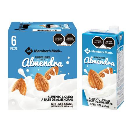 Sam's Club: Bebida de Almendras Member's Mark 6 pzas de 946 ml AL COMPRAR 2