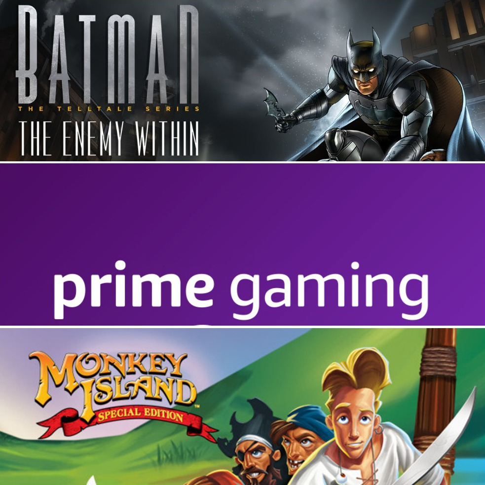 Prime Gaming: Juegos GRATIS de Julio (ejemplo: Batman: The Enemy Within, The Secret of Monkey Island: Special Edition etc)