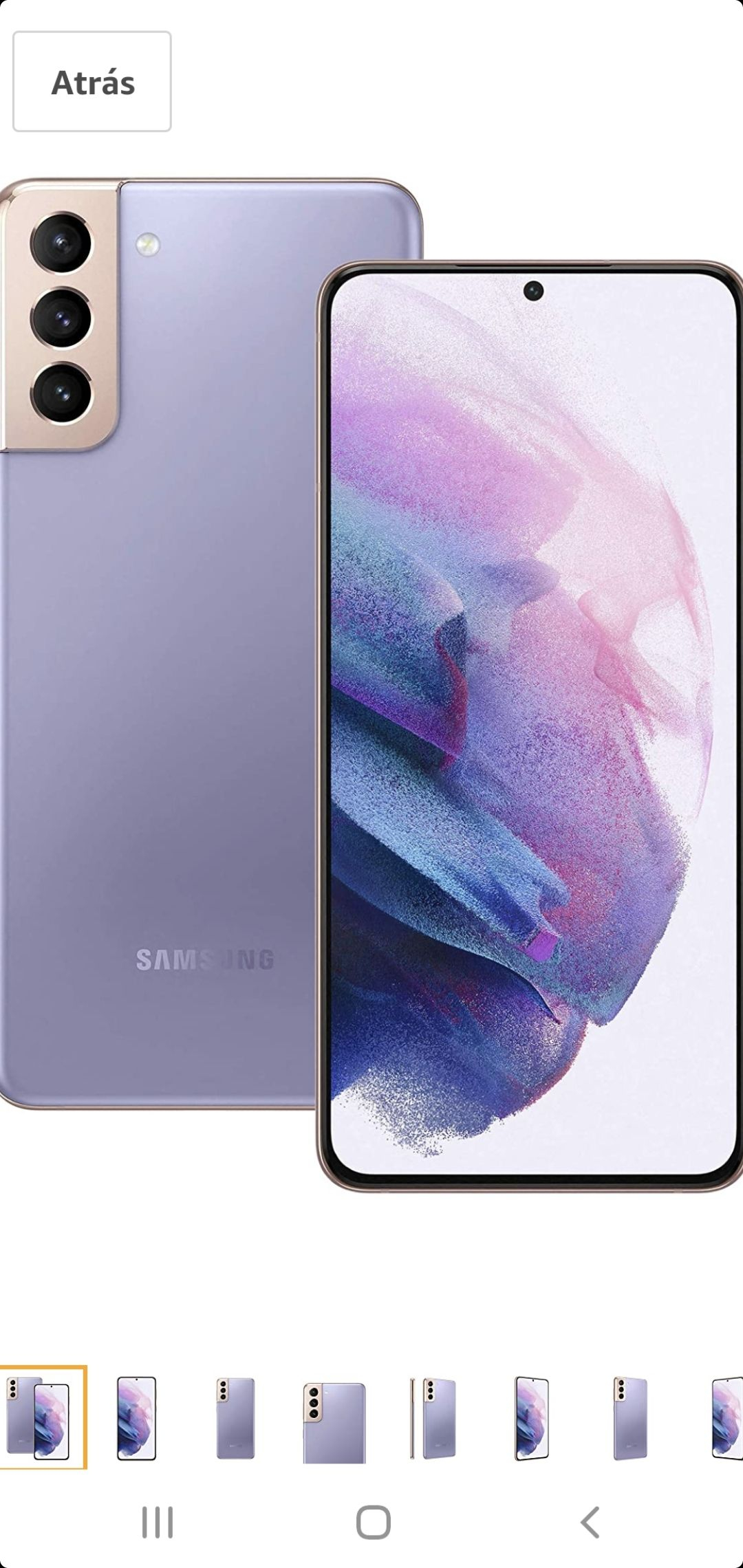 Amazon: Samsung Galaxy S21 5G Dual Sim 8GB/256GB - Violet EU (HSBC)