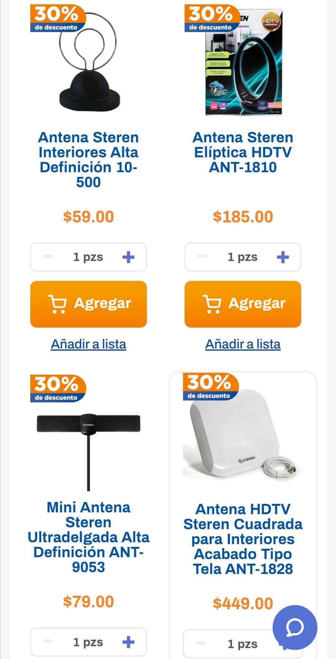 Chedraui: 30% de descuento en antenas Steren