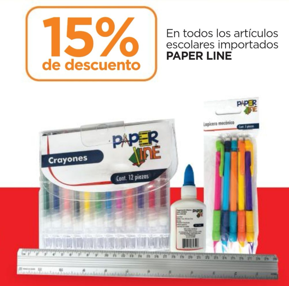 Chedraui: 15% de descuento en todos los artículos escolares importados marca Paper Line